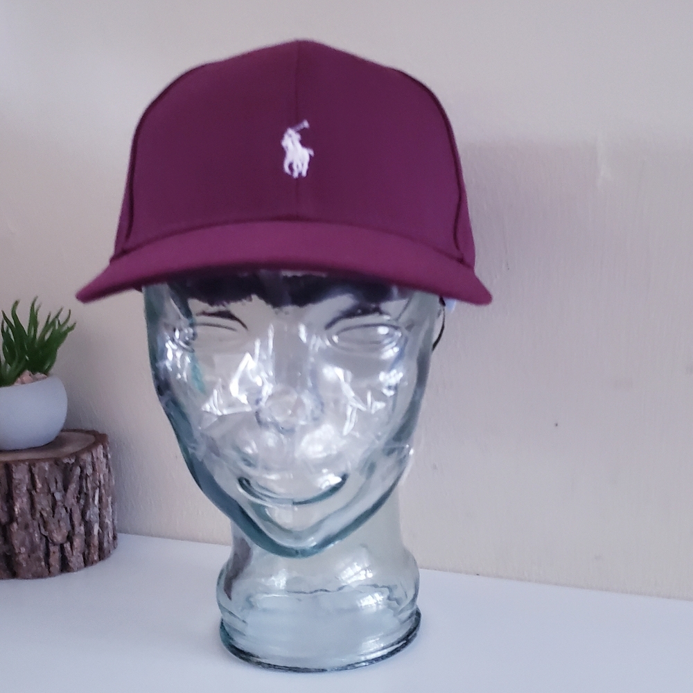 POLO Ralph Lauren BNWT Ballcap - Burgundy - Kids Size 8 - 20 One Size